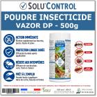 Poudre contre les fourmis, puces, tiques, poux rouges,... Solu