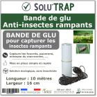 Bande de Glu Spéciale insectes rampants – Piège Englué pour Capturer les Papillons, Fourmis, Pucerons - SOLU’TRAP
