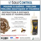 Poudre Insecticide guêpes - frelons dont asiatique, fourmis, fourmilières, Permax D